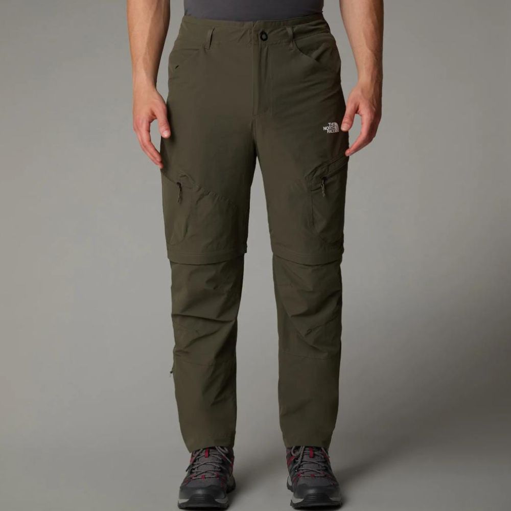 THE NORTH FACE MEN CONVERTIBLE TRAERED OLIVE GREEN PANTS